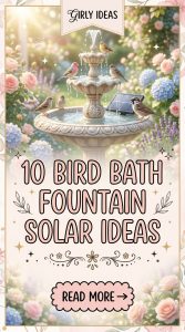 10 Bird Bath Fountain Solar Ideas