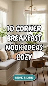 10 Corner Breakfast Nook Ideas Cozy
